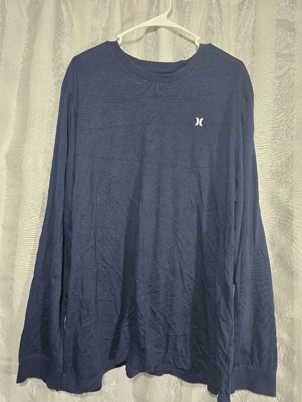 Hurley Men's Long Sleeve Crew Shirt - Navy